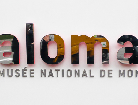 Signalétique du nouveau musée national de Monaco NMNM